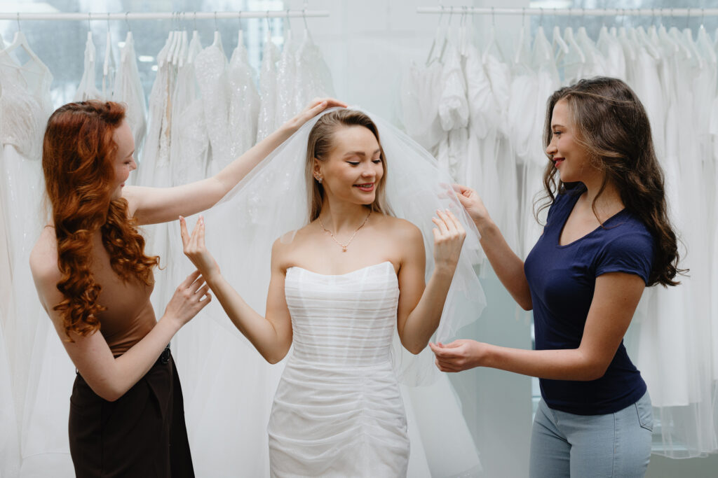 Woman getting ready for wedding after liposuction in Minneapolis, MN